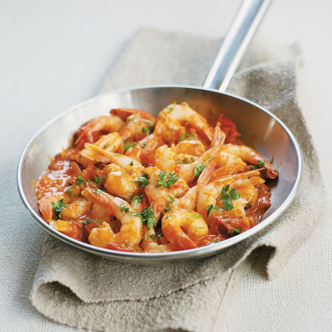 Garlicky Chilli & Tomato Prawns