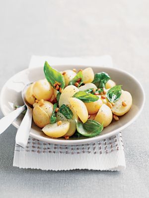 New Potato, Basil & Pine Nut Salad