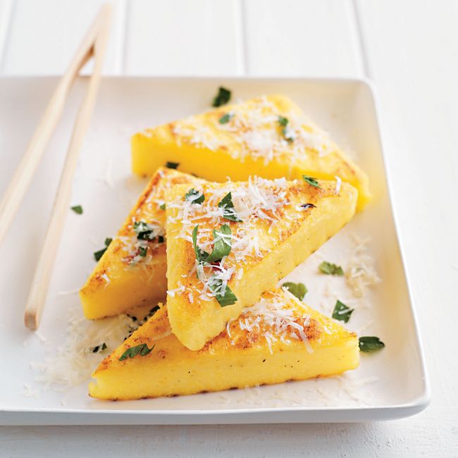 Chargrilled Polenta Triangles