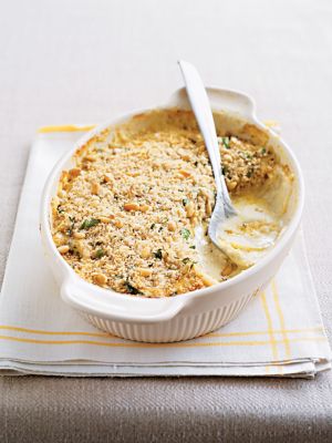 Potato Gratin With Pine Nut Crust