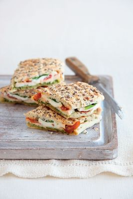 Chicken, Basil & Goatsâ€™ Cheese Panini