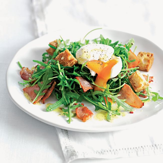 Soft Boiled Egg & Bacon Salad