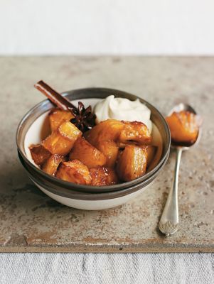 Spiced Caramelized Pineapple With Rum