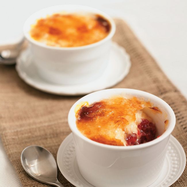 Raspberry Rice Brûlée