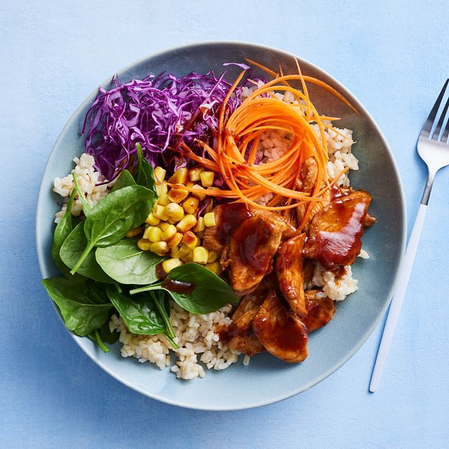 Simple Smoky Barbecue Chicken Bowl