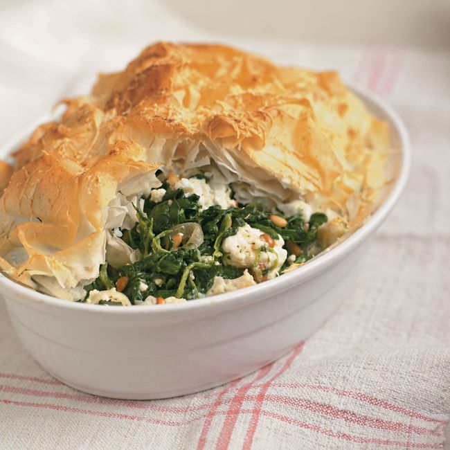 Spinach, Pine Nut & Cheese Filo Pie