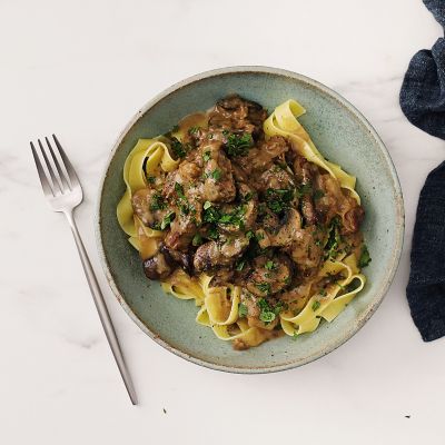 Slow Cooker Beef Stroganoff