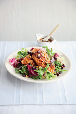 Warm Chicken, Pine Nut & Raisin Salad