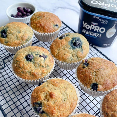 YoPRO Blueberry Muffins
