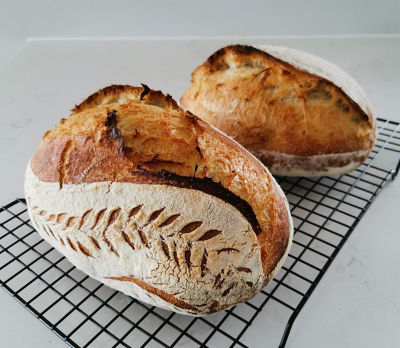 Easy as 1, 2, 3 Sourdough Bread