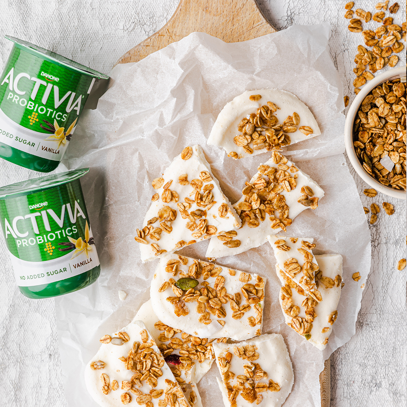 Activia Probiotic Frozen Yoghurt Bark