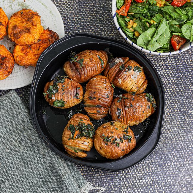 Air Fryer Hasselback Potatoes