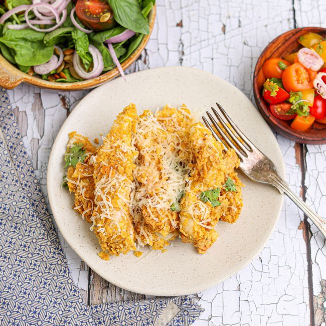 Air Fryer Parmesan Chicken Tenders