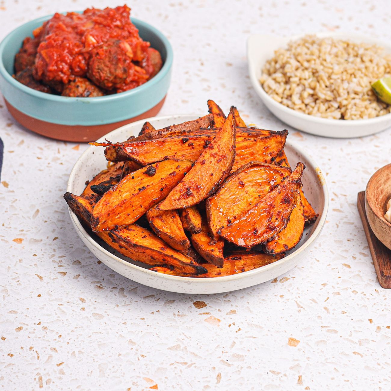 Air fryer sweet potato wedges