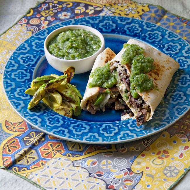 Flank Steak & Cheddar Burritos
