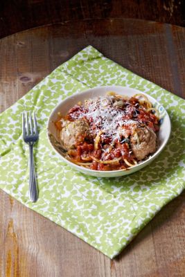 Spaghetti & Herbed Turkey Meatballs