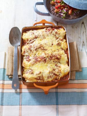 Mole Shredded Pork Enchiladas