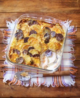Rainbow Potato Gratin