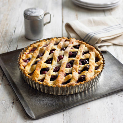 Lattice-topped Cherry Pie