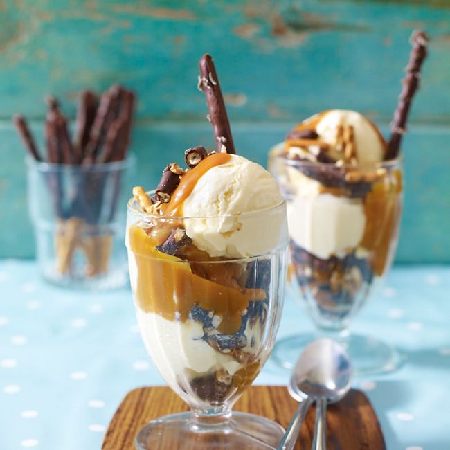 Caramel & Chocolate Crunch Sundae