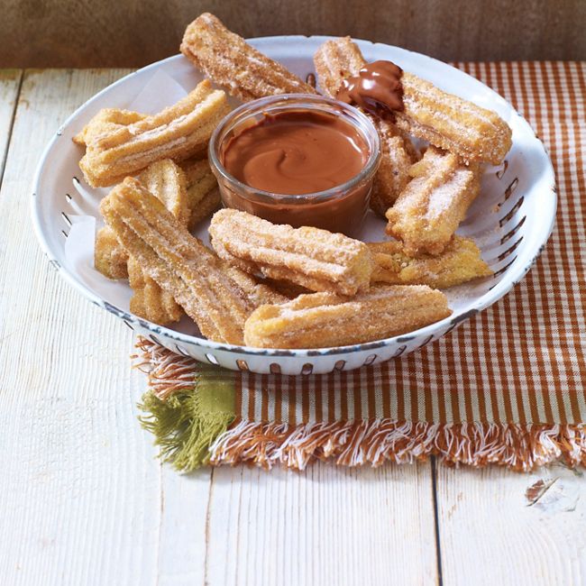 Cinnamon Churros With Chocolate & Chilli Sauce