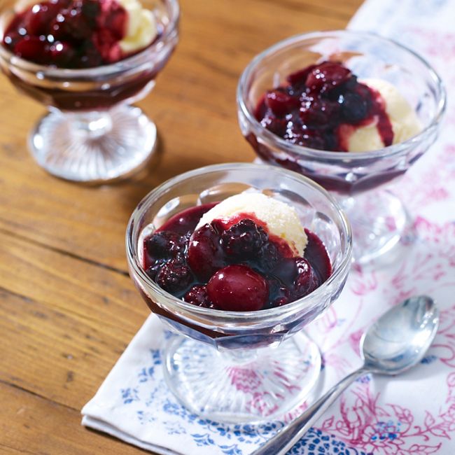 Fresh Berry Compote With Vanilla & Thyme