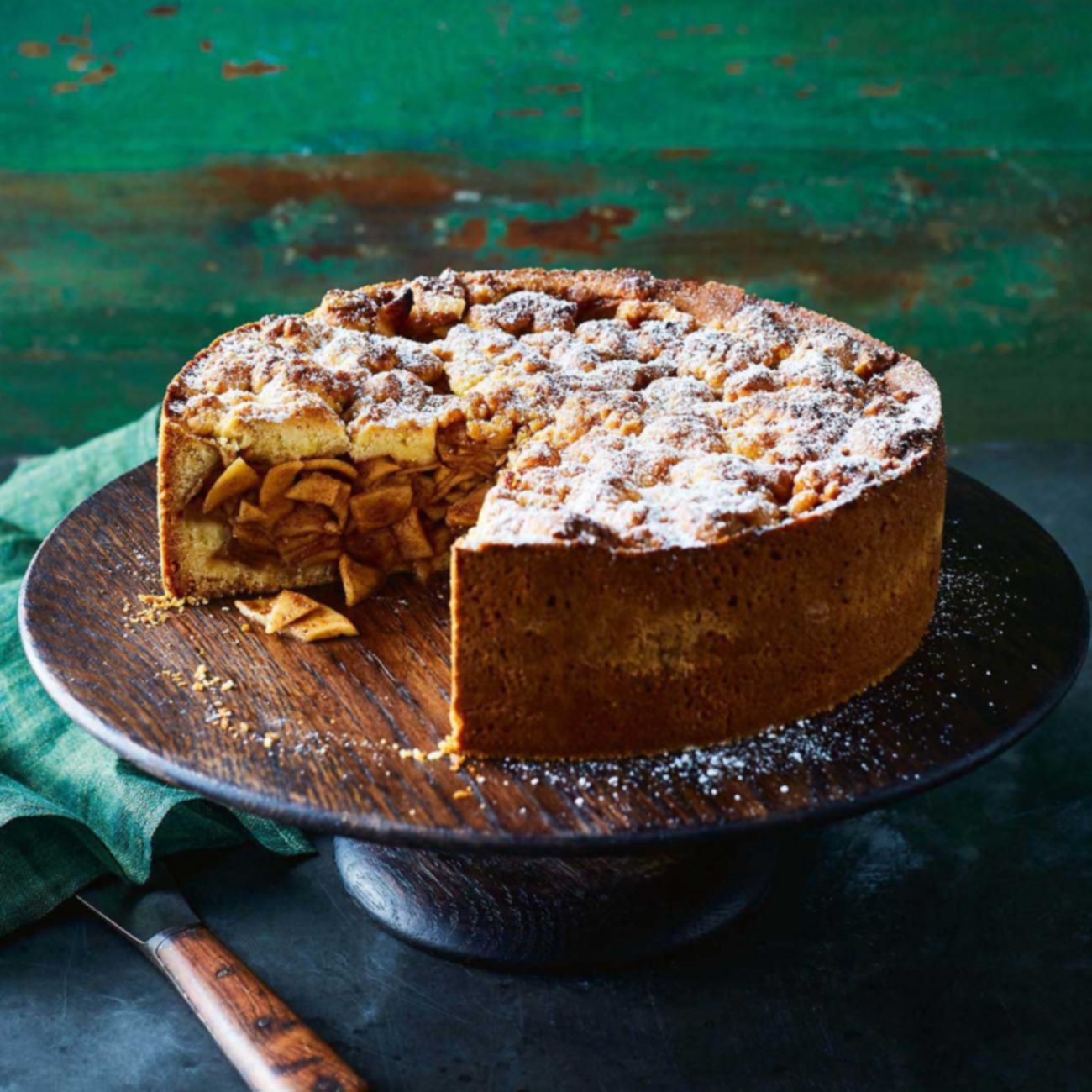 Apple crumble pie