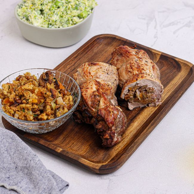 Apricot Stuffed Pork Fillet