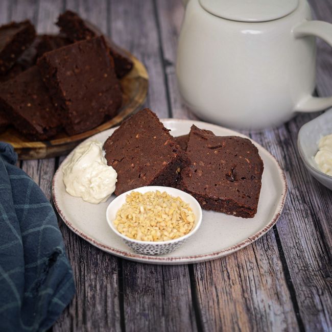 Aquafaba Hazelnut Brownies