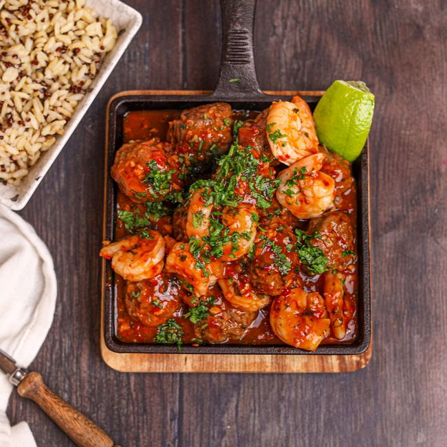 Asian Pork & Prawn Meatballs