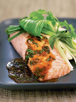 Salmon With Asian Greens