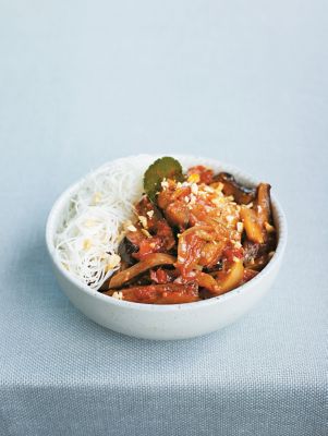 eggplant, Tomato & Chilli Curry