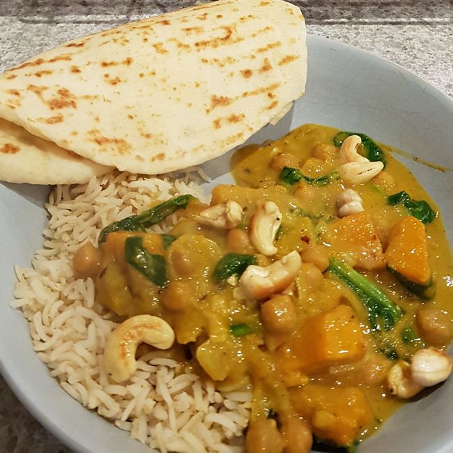Pumpkin Chickpea Curry