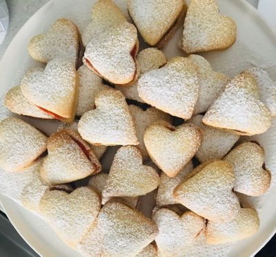 Vanilla heart biscuits