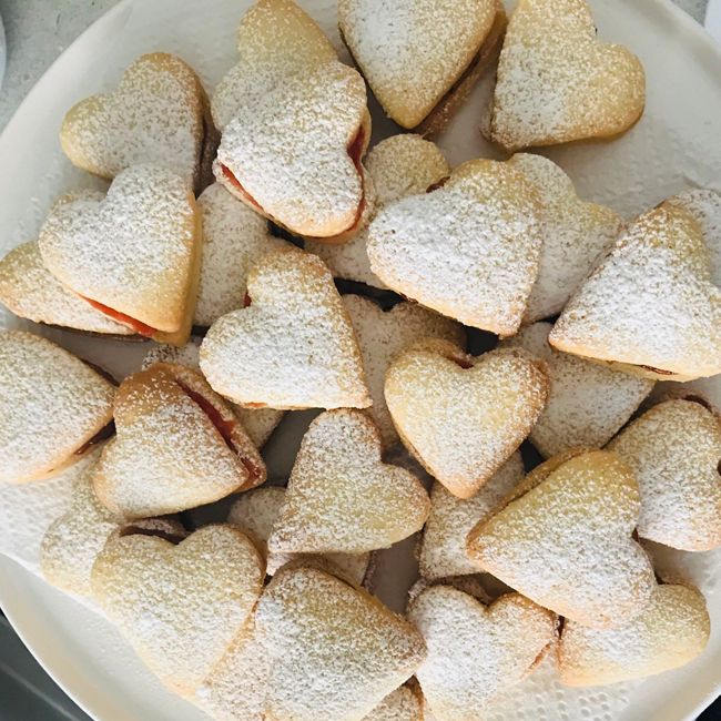 Vanilla Heart Biscuits