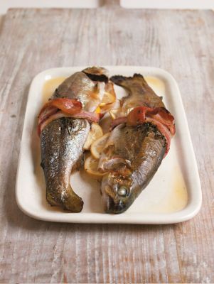Lemon & Bacon-wrapped Trout