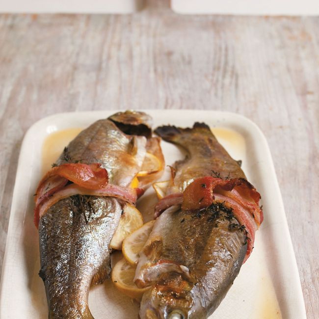 Lemon & Bacon-wrapped Trout