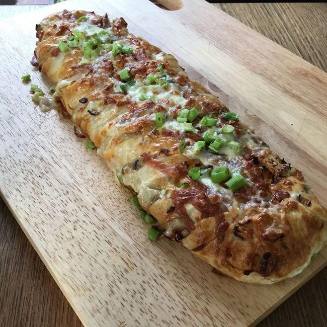 Chicken And Mushroom Plait Pastry