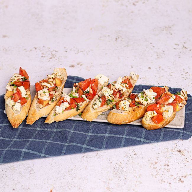 Baked Feta Crostini