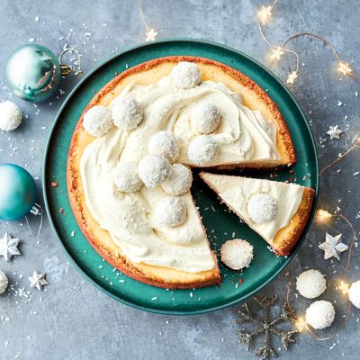 Baked vanilla bean cheesecake