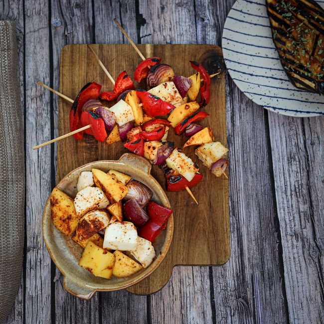 BBQ Halloumi with Mango