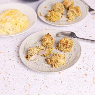 BBQ Pork Tenderloin with a Dijon Crumb