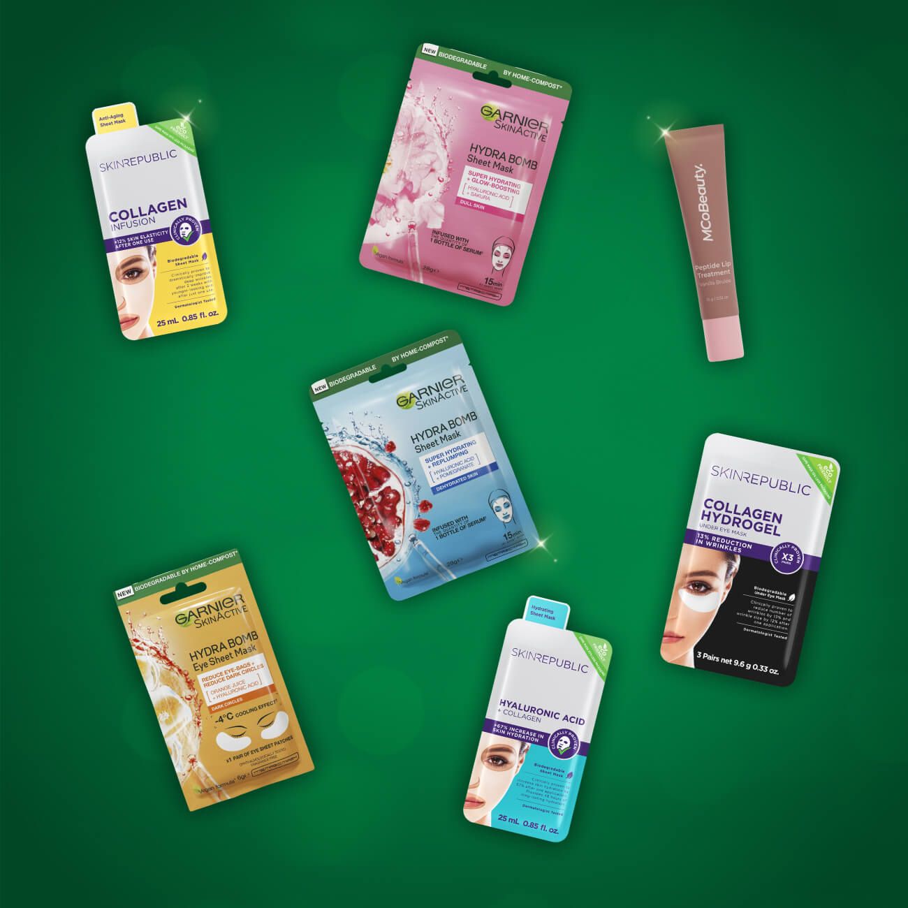 Facemasks, eye masks, beauty and more.