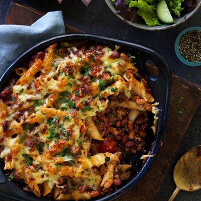 Beef & Bean Pasta Bake
