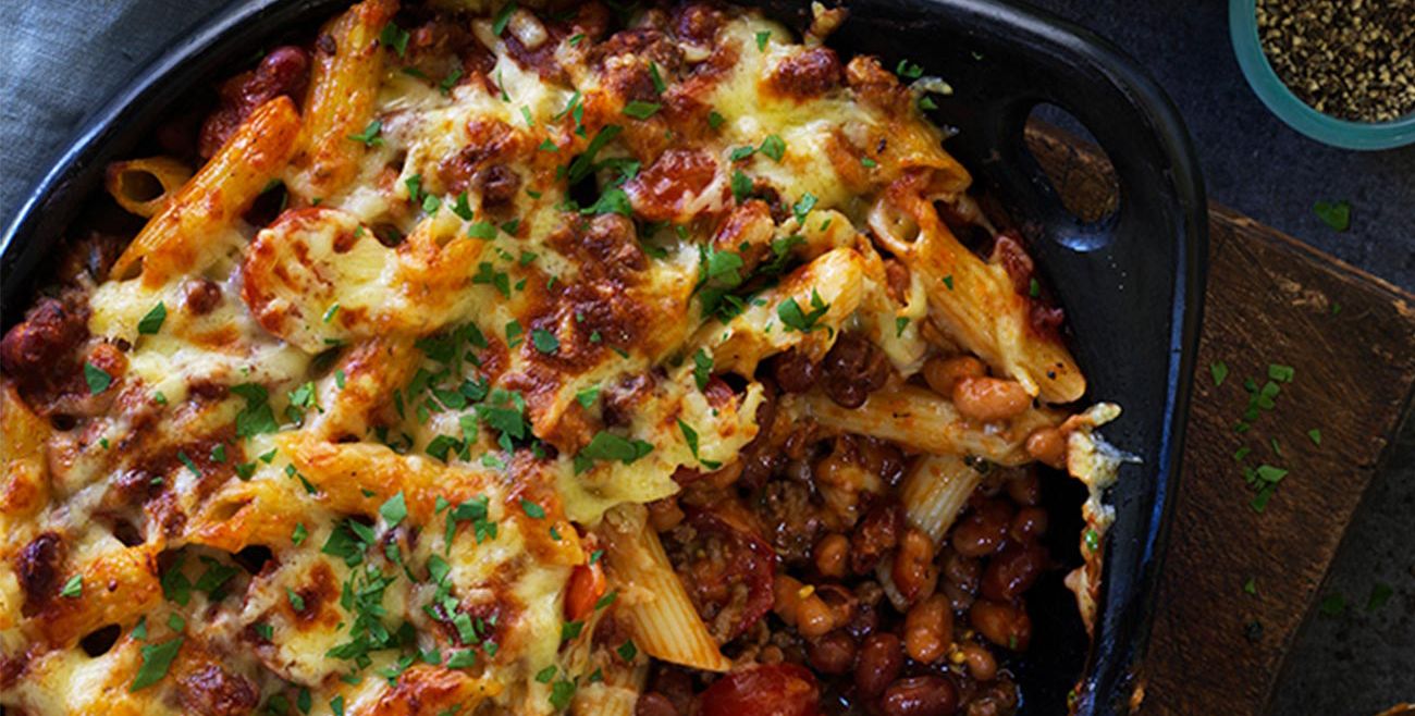 Beef & Bean Pasta Bake Recipe | Woolworths