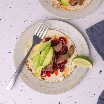 Beef & Kidney Bean Tostadas