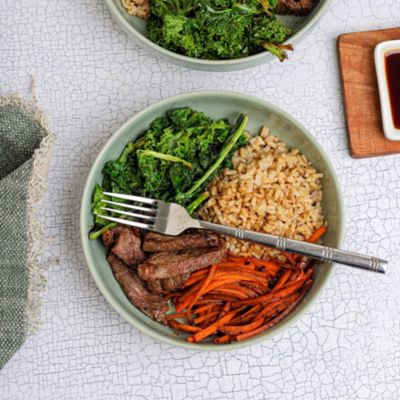 Beef Bibimbap with Brown Rice