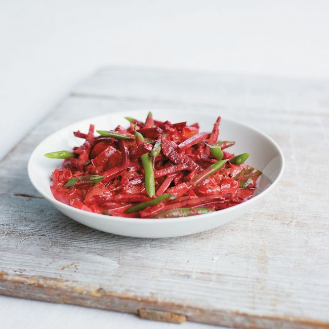 Creamy Beetroot, Green Bean & Tomato Curry