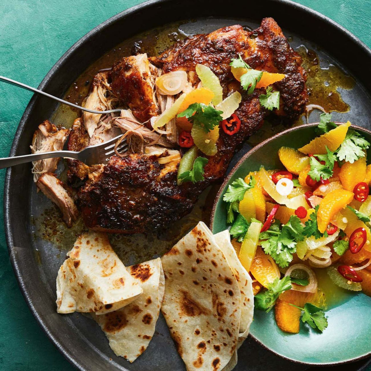 Slow-Roasted Pork with Spicy Citrus Salsa