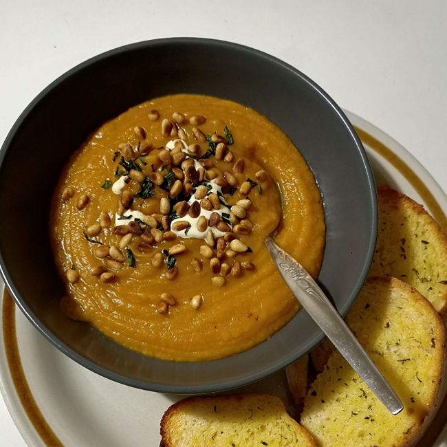 Sweet Potato & Pumpkin Slow Cooker Soup